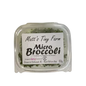 Matts Tiny Farm Broccoli Microgreens 50g