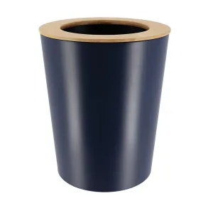 Metal Bin With Bamboo Cover - 5L - Various Colours