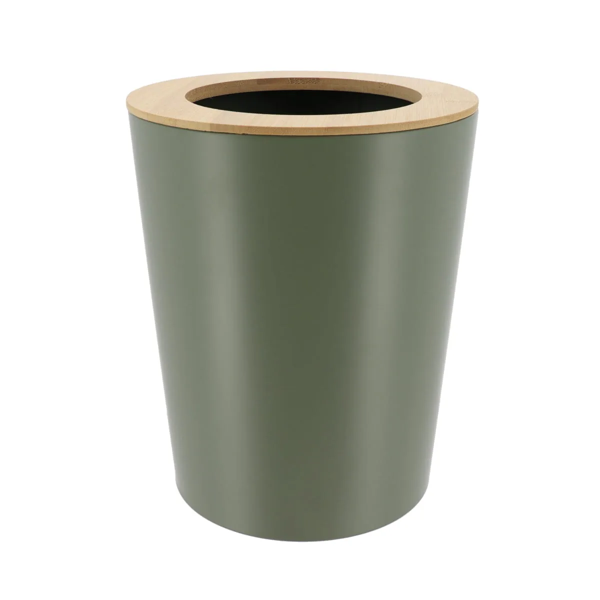 Metal Bin With Bamboo Cover - 5L - Various Colours