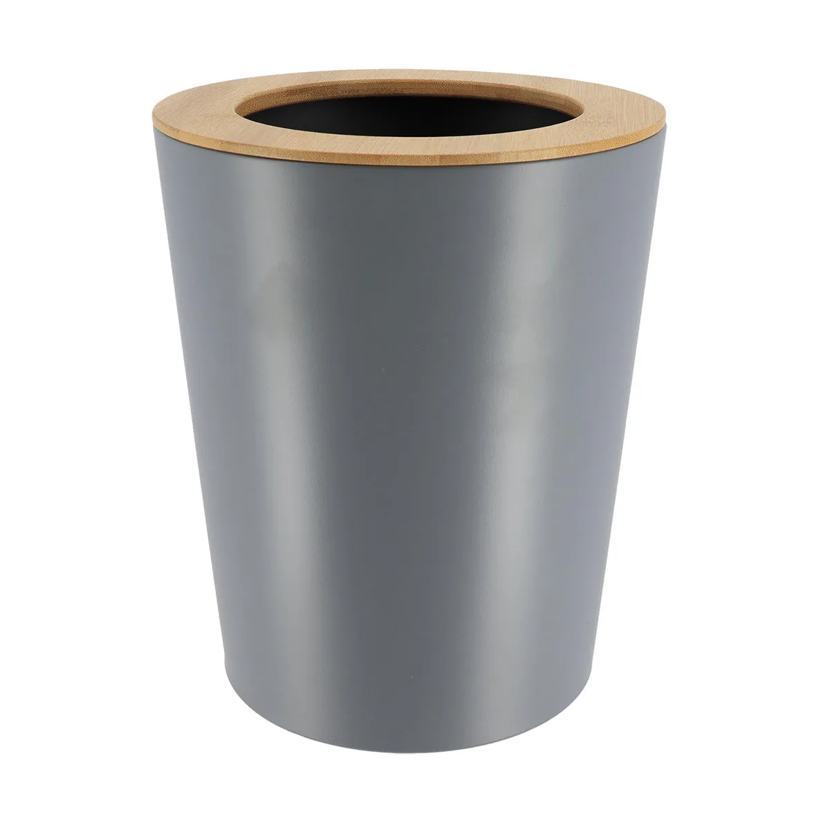 Metal Bin With Bamboo Cover - 5L - Various Colours