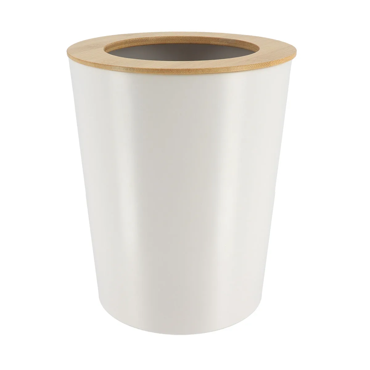 Metal Bin With Bamboo Cover - 5L - Various Colours