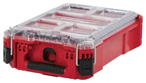 Milwaukee 48-22-8435 Organizer, 75 lb Capacity, 9.72 in L, 15.24 in W, 4.61 in H, 5-Compartment, Plastic, Red :EA: QUANTITY: 1