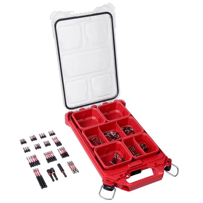 Milwaukee Shockwave Assorted 1/4 in. drive X 4 in. L Impact Driver Bit Set Alloy Steel 100 pc