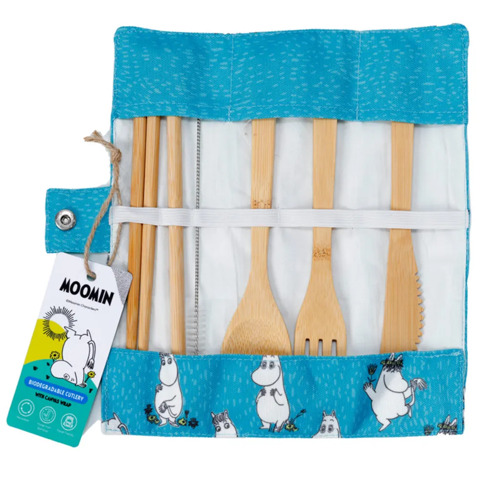 Moomin 100% Natural Bamboo Cutlery 6 Piece Set