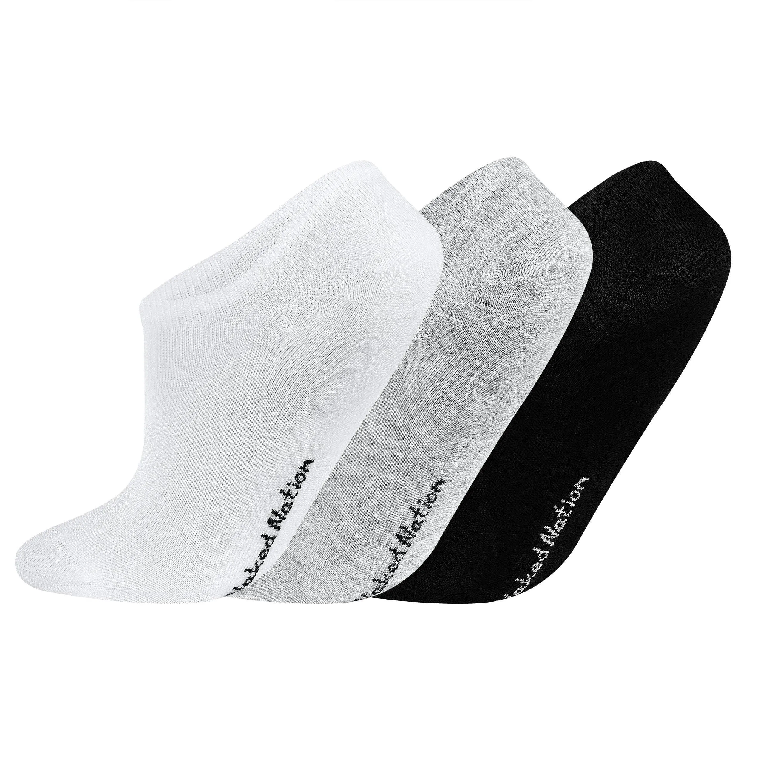 No Show Bamboo Trainer Socks, 6 Pairs Non-Slip Sport Socks