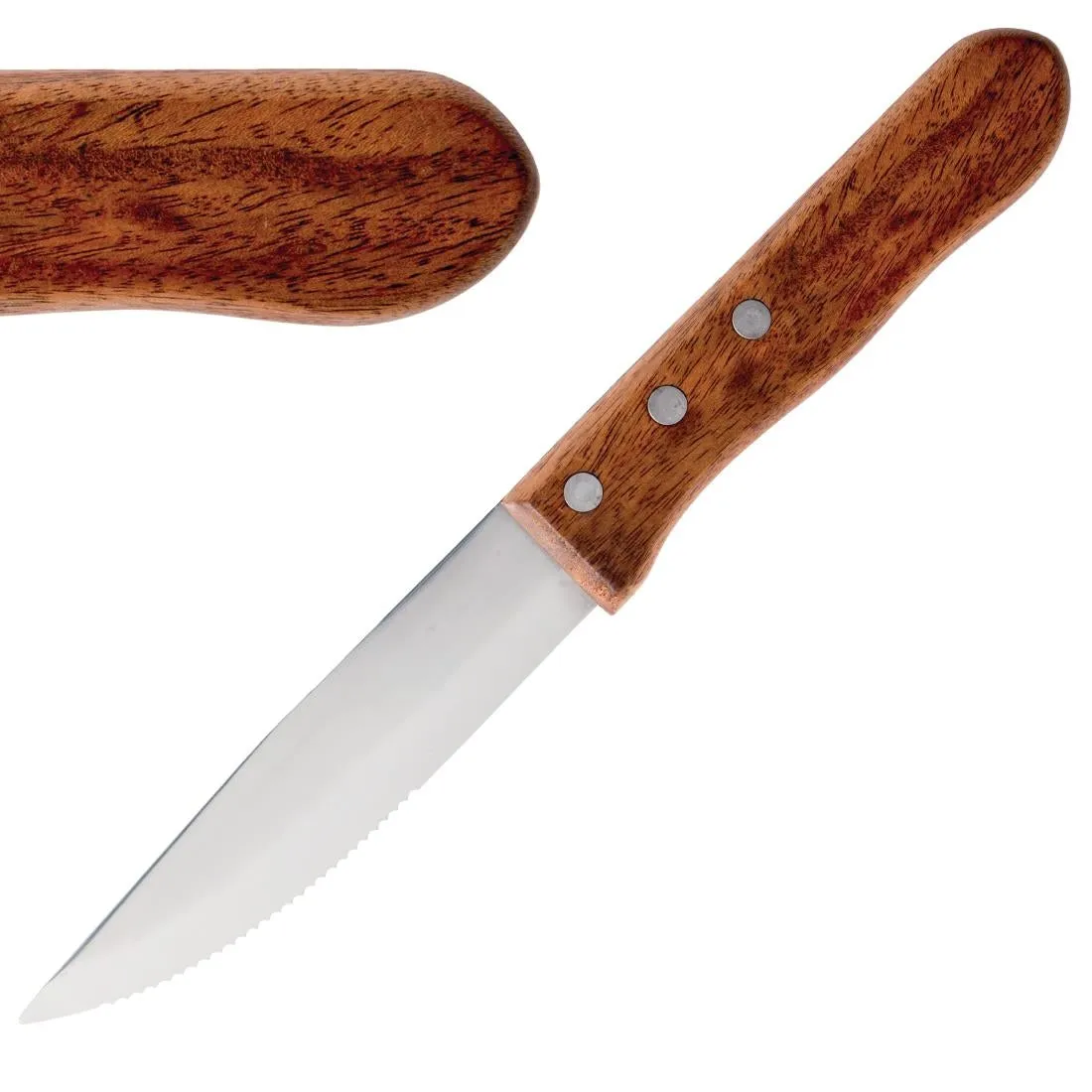 Olympia Jumbo Steak Knives Rosewood Handle (Pack of 12) - GG819