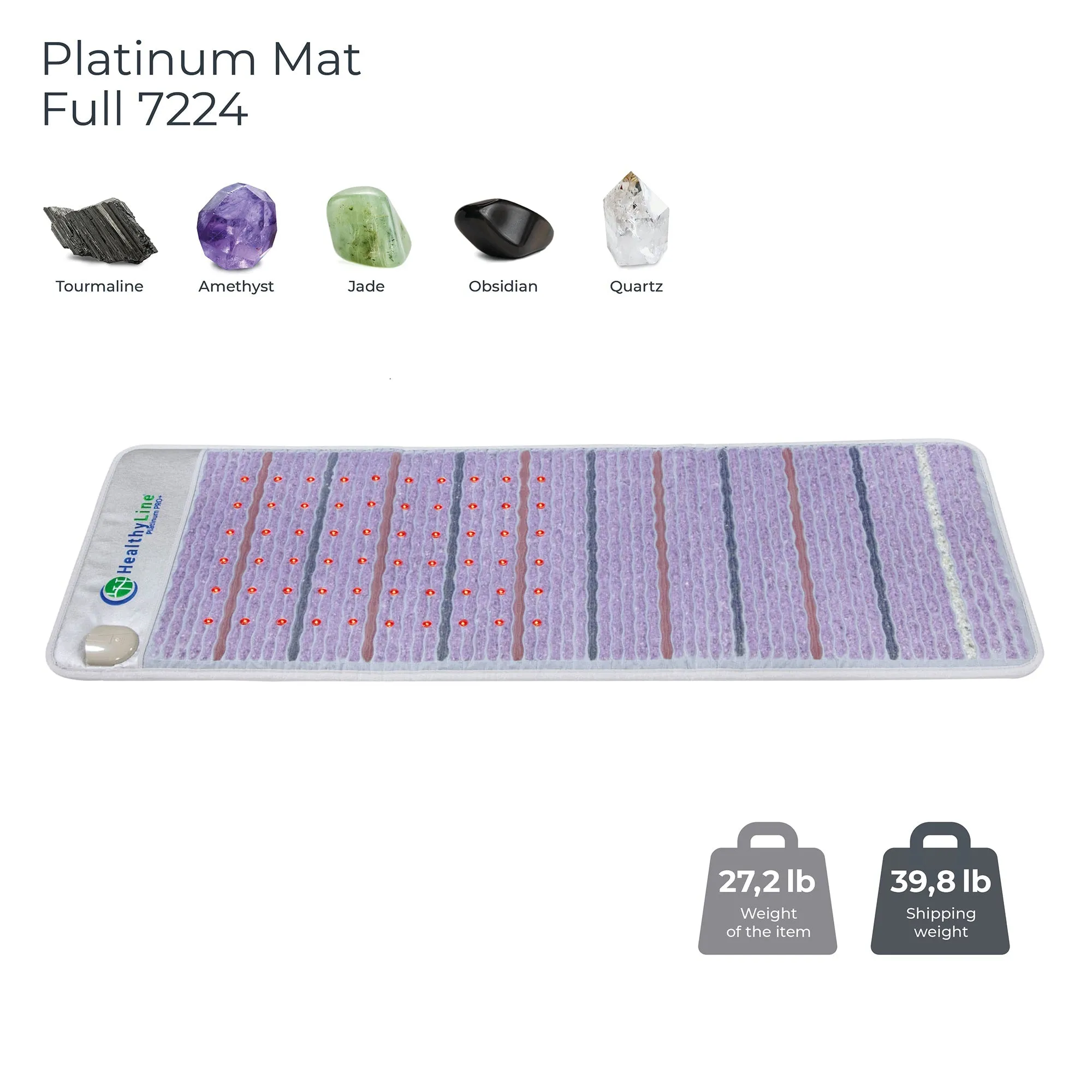 Platinum Mat™ 7224 - Photon Advanced PEMF InfraMat Pro® with Velcro (Bottom part for 360 Wrap)