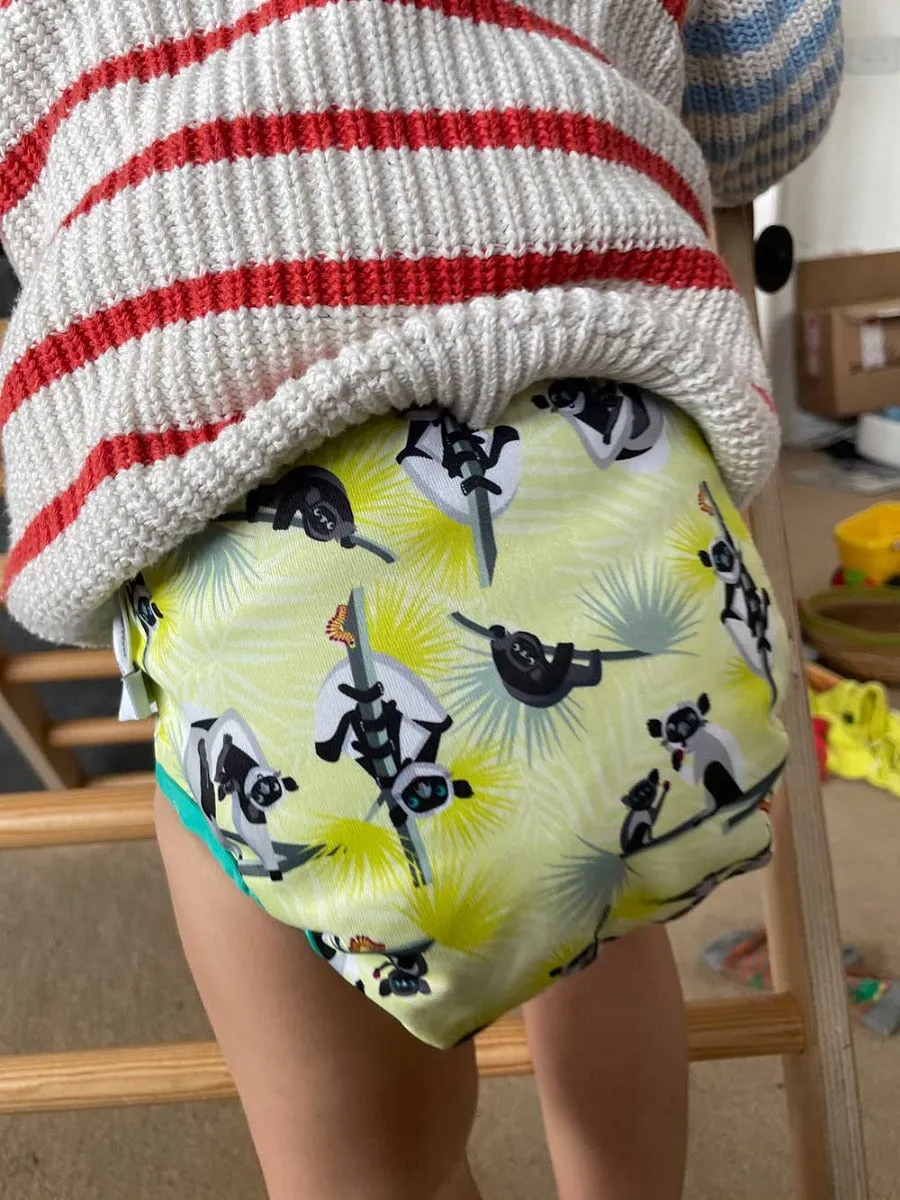 Pop-in Lemur Velcro Nappy Wrap