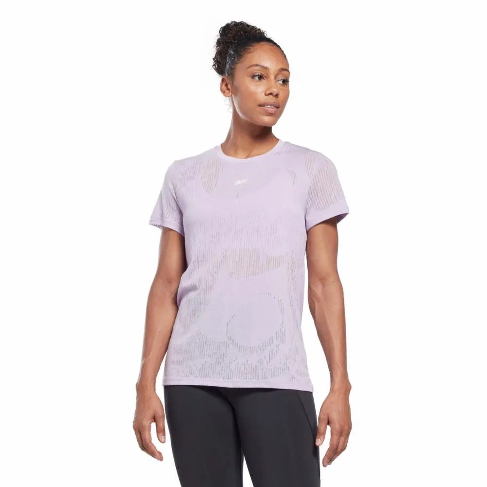 Reebok Apparel Women Burnout T-Shirt PUROAS