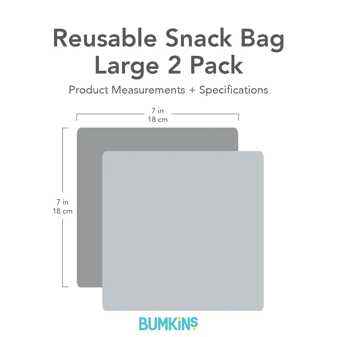 Reusable Snack Bag, Large 2 Pack: Stitch Star-ring Up Trouble