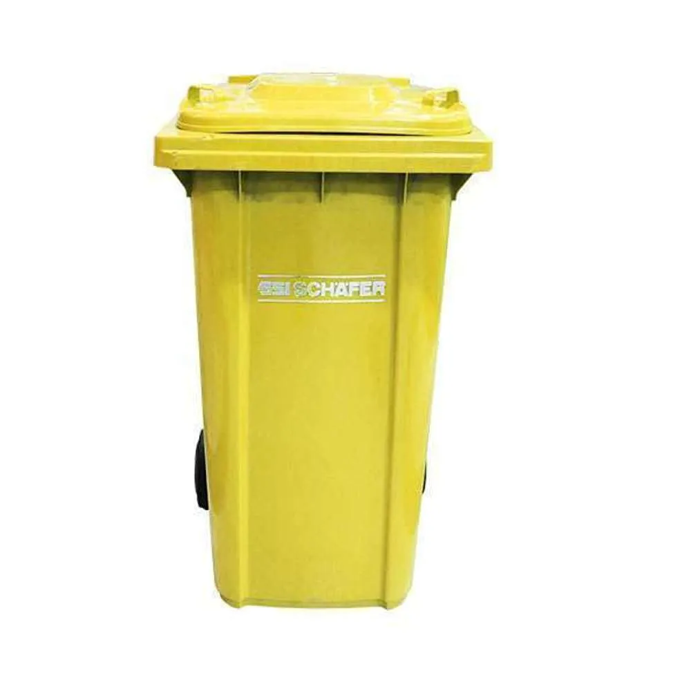 Schaefer Waste Wheely Bin 240L Yellow