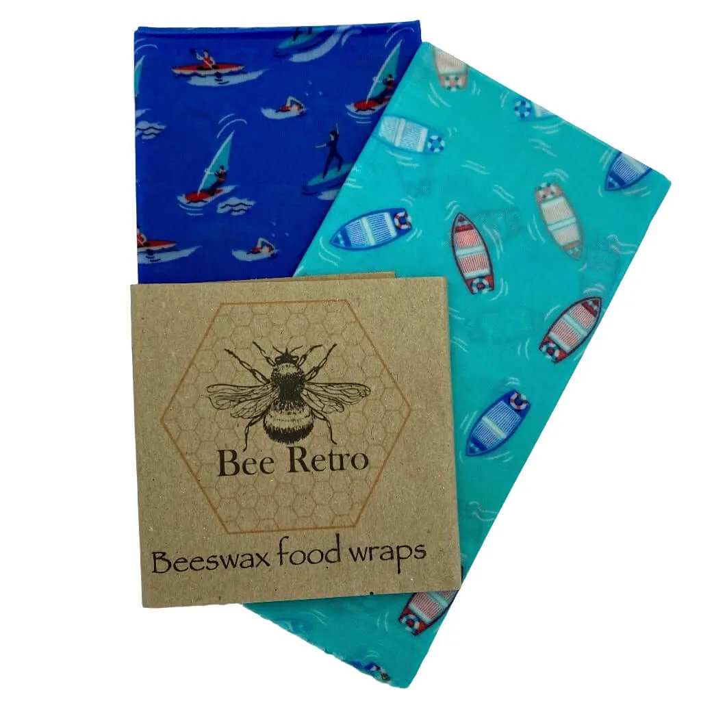 Seaside Beeswax Wraps - Eco Friendly Beeswax food wraps