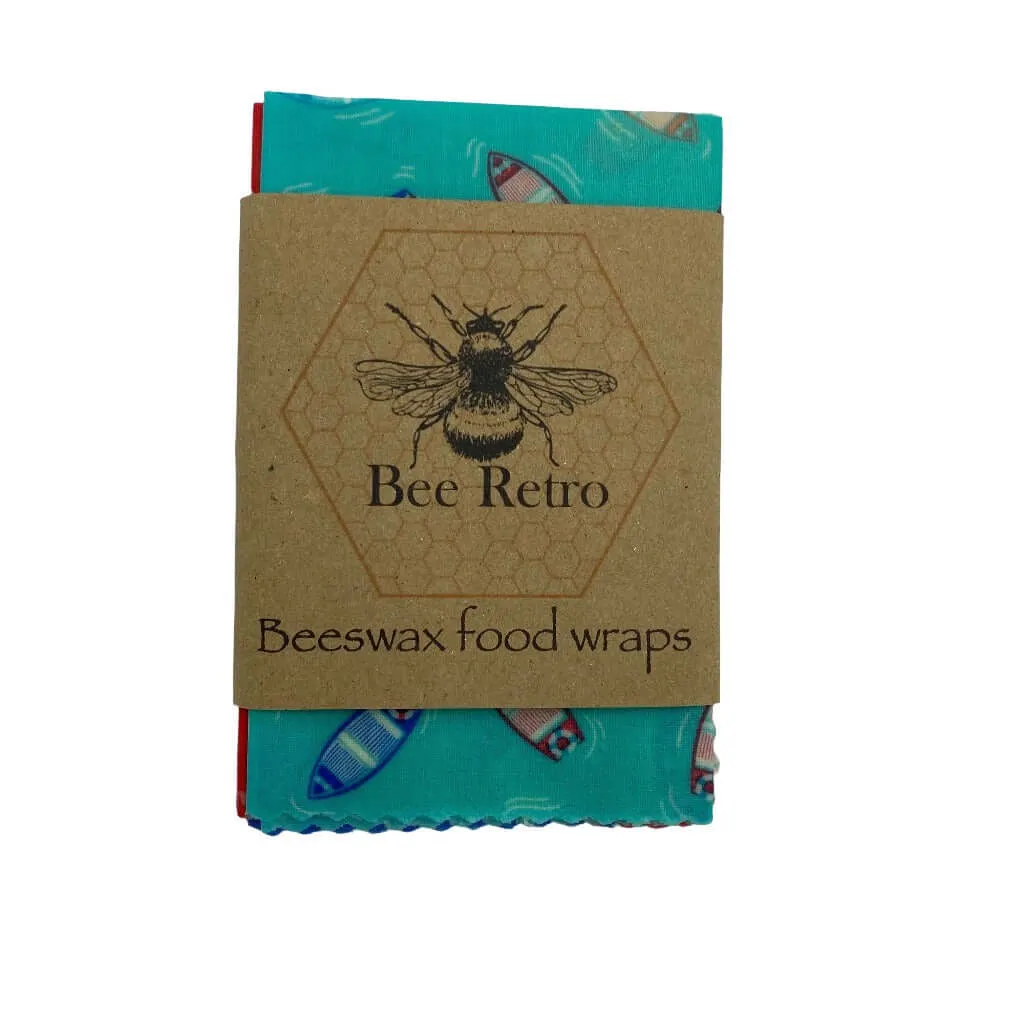 Seaside Beeswax Wraps - Eco Friendly Beeswax food wraps