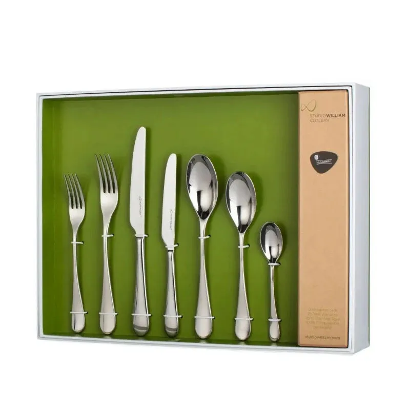 Studio William Mulberry Mirror 42 Piece Cutlery Set