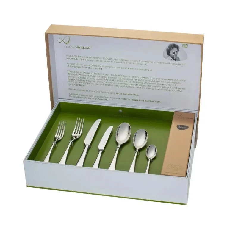 Studio William Mulberry Mirror 42 Piece Cutlery Set