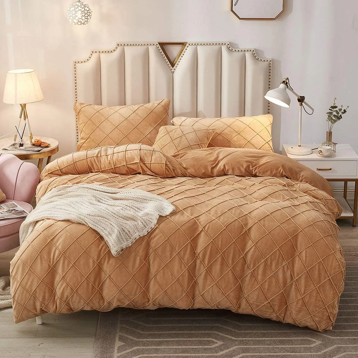 The Softy Diamond Orange Bed Set