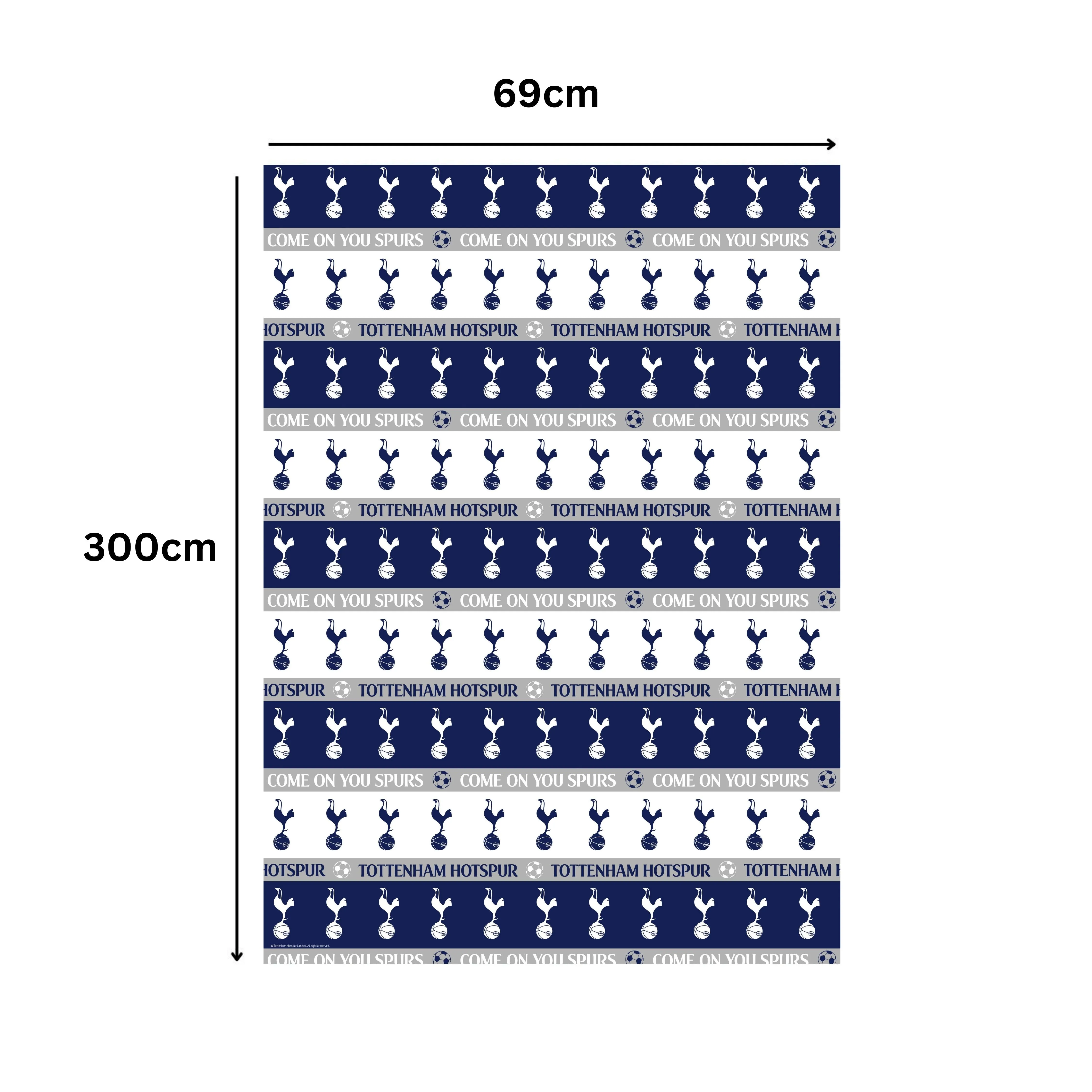 Tottenham Hotspur 3m Roll Wrapping Paper