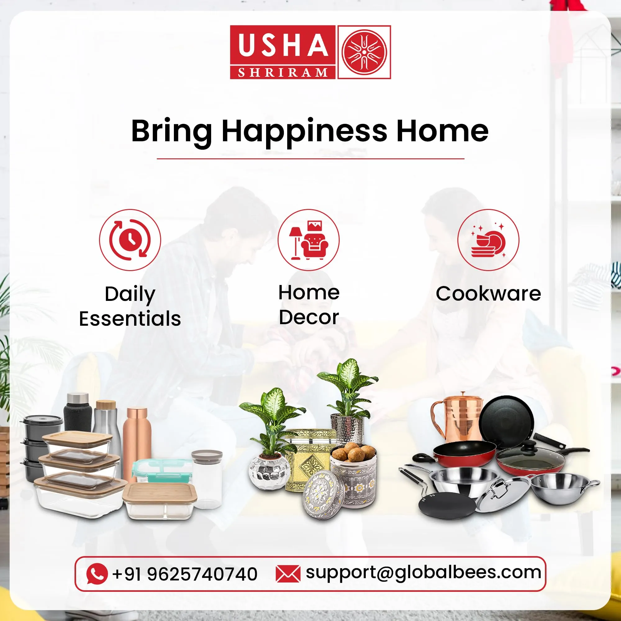 USHA SHRIRAM Melamine 6 Plate Set |Fibre Dinner Set for Family |Melamine Set | Unbreakable | Heat| Resistant| Durable| Shatter| Resistant| Light| Weight| BPA Free (Square - Blue Marble)