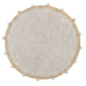 Washable Rug - Bubbly Round (Natural/Honey)