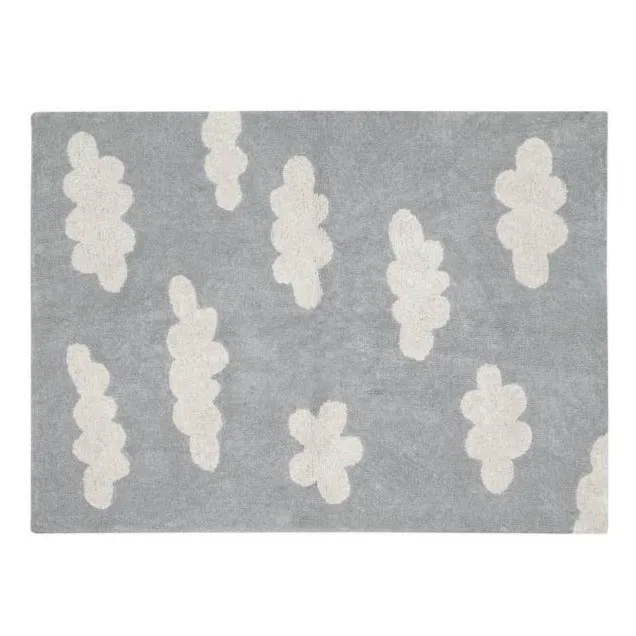 Washable Rug - Clouds (Grey)