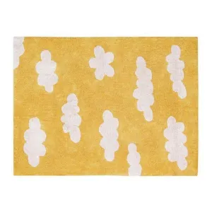 Washable Rug - Clouds (Mustard)