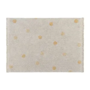 Washable Rug - Hippy Dots (Natural/Honey)