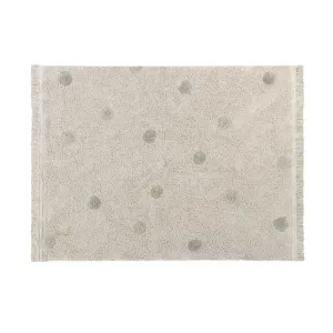 Washable Rug - Hippy Dots (Olive)