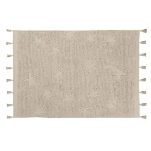 Washable Rug - Hippy Stars (Natural)