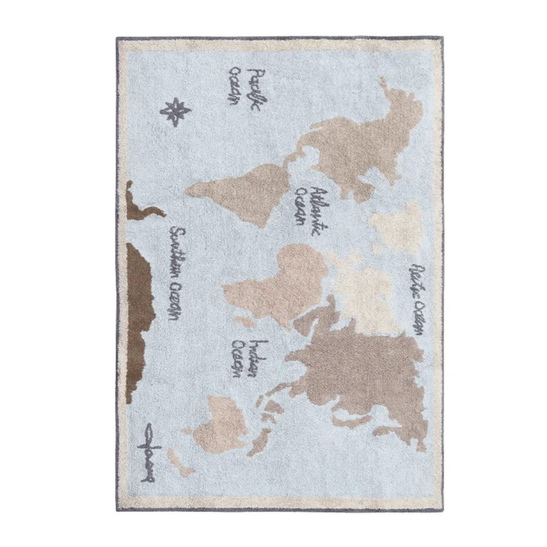 Washable Rug - Vintage Map