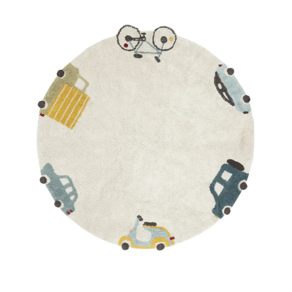 Washable Rug - Wheels