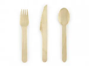 Wooden Cutlery 18pk