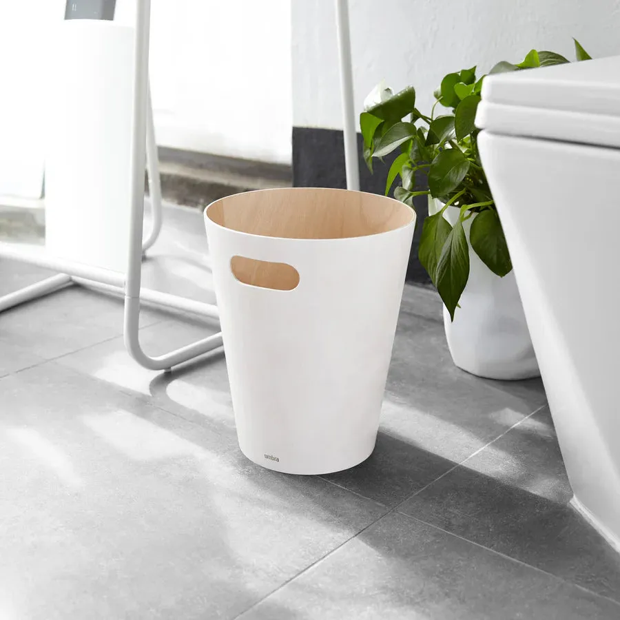 Woodrow Trash Can - White